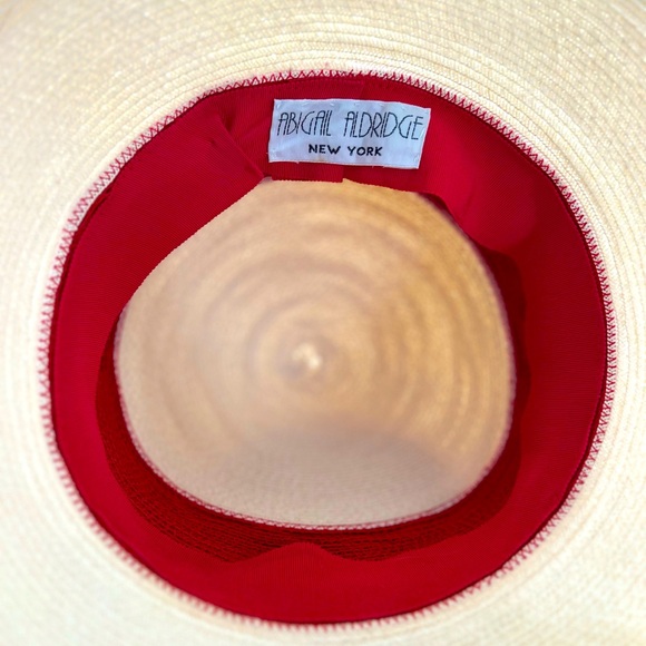 ABIGAIL ALDRIDGE designer straw hat ~ NYC